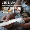 thumbnail image 2 of 2-Speed Rechargeable Cat & Dog Grooming Clipper with LED Light for Paws Ears Face Low Noise Cordless Pet Trimmer, 2 of 8