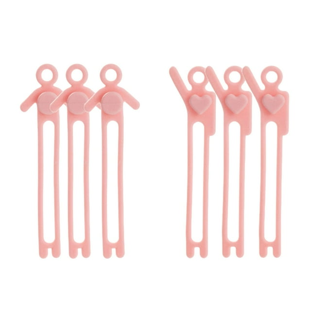 Ohmyroo Multi Functional Silicone Cable Ties Reusable Flexible Organizer Straps for Home Office Car Electronics Cord Management