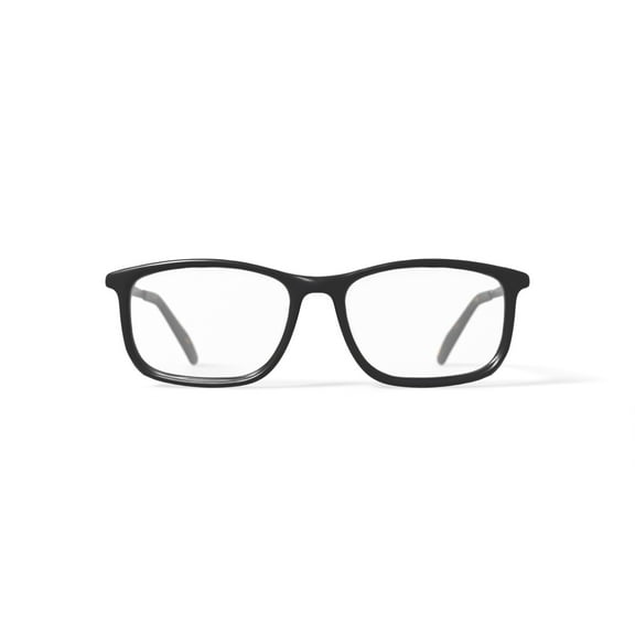 M America Men's MU116 Square Prescription Eyeglasses with Case, Brown