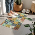thumbnail image 4 of Orange Boho Bohemia Floral Geometric Pattern Door Rugs,Washable Non Slip Door Mats Indoor,Decorative Door Mats,Entry Mat Indoor for Entrance,Bedroom,Kitchen,Bathroom,16"x24", 4 of 6
