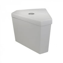 Renovators Supply Troyt Corner 2-Piece 0.8 GPF/1.6 GPF WaterSense Toilet Tank Only