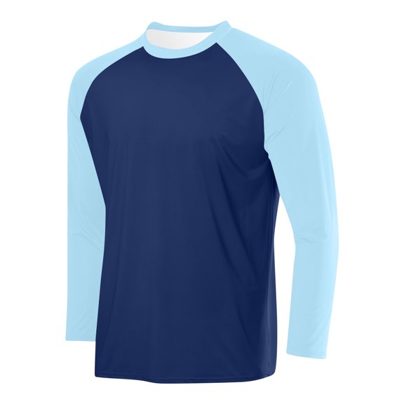 Solid Raglan Crewneck Long Sleeve T Shirts For Men Summer Smart Casual Gym Commute Errands Lounge Weekend Daily Wear Lightweight Breathable Easy Care