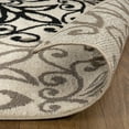 thumbnail image 6 of Superior Modern Floral Scroll Pet and Kid-Friendly Indoor Area Rug, 5'x5' Square, Multi-Colored, 6 of 10
