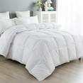 thumbnail image 6 of Down Alternative Comforter-All Season Queen Comforters Duvet Insert with Corner Tabs-Lightweight Breathable Reversible White Comforter 90x90 inches, 6 of 6