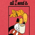 thumbnail image 3 of Mickey & Friends - Coffee And My Dog - Women's Short Sleeve Graphic T-Shirt, 3 of 5