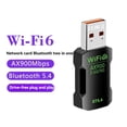 thumbnail image 4 of WiFi6 AX900 Wireless USB Adapter Bluetooth 5.4 Dual Band 2.4G&5GHz Dongle Network Wlan Card Receiver for Win10/11, 4 of 7