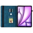 thumbnail image 2 of Dteck Butterfly Pattern Case for iPad Air 11 inch 2024,Magnetic PU Leather Smart Auto Wake/Sleep Folio Stand Case Card Slot Pencil Holder Cover for iPad Air 11-in. (M2) 2024,Blue, 2 of 8