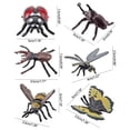 thumbnail image 3 of Simulation Butterfly Model Set 6 Pieces Educational Science Toy For Kids Insect Collection Lifelike Detail Plastic Material Science Learning Tool, 3 of 9