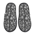 thumbnail image 1 of Fotbe simple white Snowflake Pantuflas Peludas para Mujer con Estampado, Zapatillas de Peluche, Zapatos de Invierno para Casa, Uso Interior y Exterior-Medium, 1 of 8