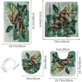thumbnail image 2 of 4PCS/Set Highland Cow Bathroom Funny Animal Highland Cow Sitting on The Toilet Reading a Newspaper Shower Curtains for Bathroom Decor,Black Grey Bathroom Decor,Waterproof Fabric Bath Curtain, 2 of 6