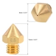thumbnail image 2 of Uxcell M6 x0.02'' 3D Printer Nozzle Head Thread Replacement Brass 4pcs, 2 of 3