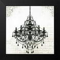 thumbnail image 2 of PI Galerie 12x12 Black Modern Framed Museum Art Print Titled - Black Chandelier II, 2 of 5