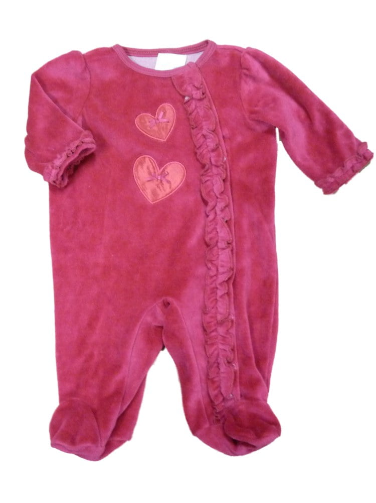 velour baby pajamas