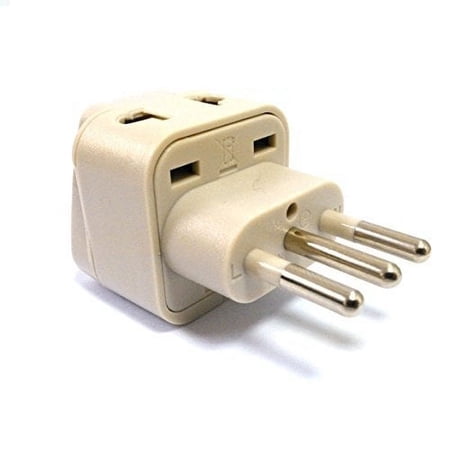 Simran Universal 2 in 1 Plug Adapter for Europe, Italy, Turkey, Uruguay and More, CE Certified - RoHS Compliant