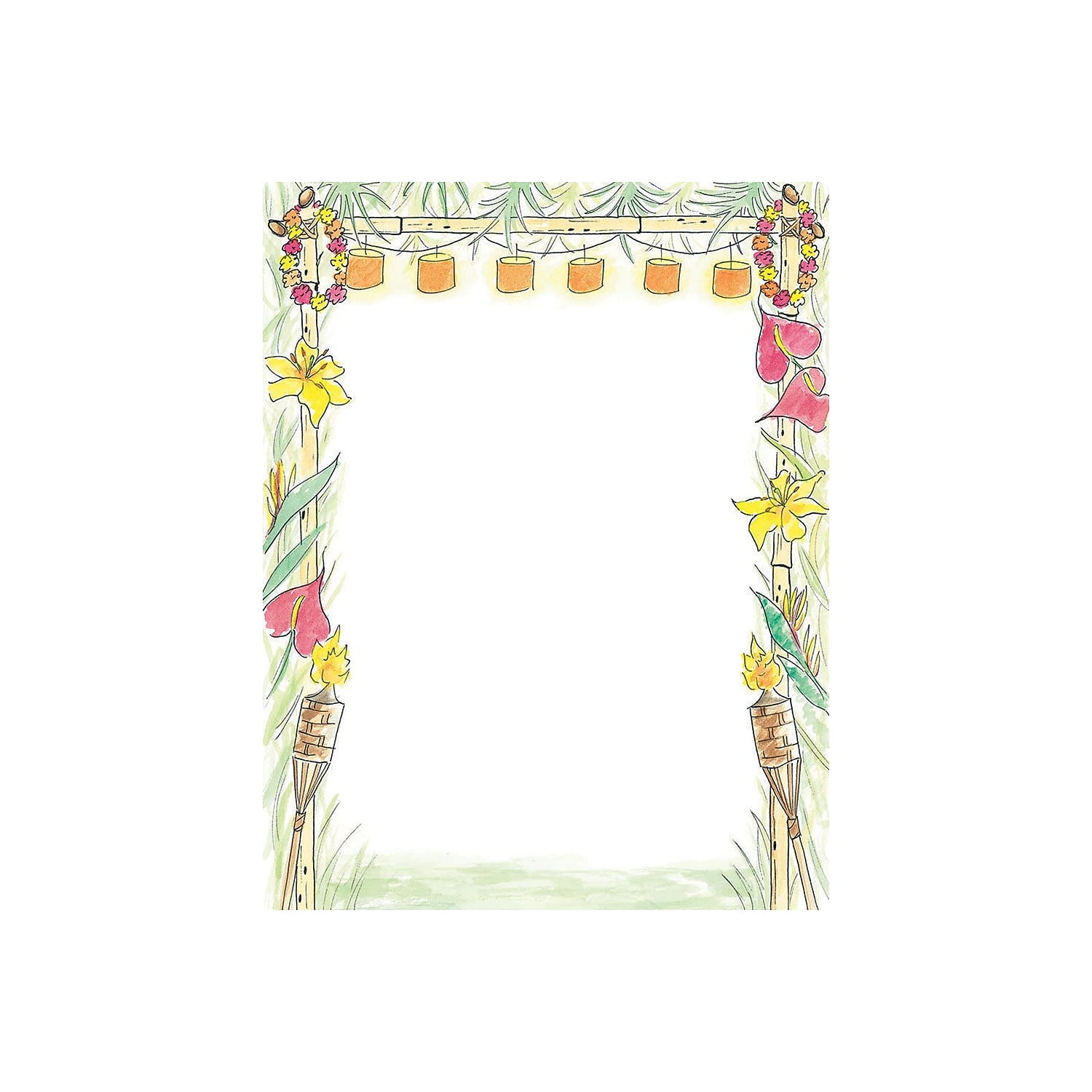 Great Papers! Luau Letterhead Multicolor 80/Pack (2014261)