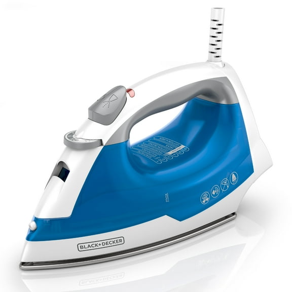 BLACK DECKER Easy Steam Compact Iron, Blue, IR03V