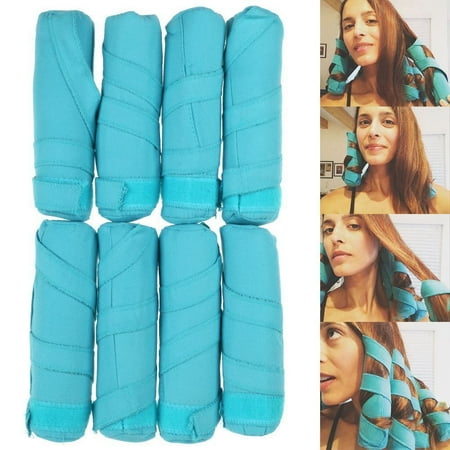 8pcs/Set Styler in Sleep Kit Long Rollers Hair Curlers 6