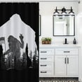 thumbnail image 3 of Believe in Bigfoot Theme Shower Curtain, Washable Fabric Bath Curtain Bathroom Curtain Accessories Curtain for Bath Decor, 3 of 5