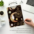 thumbnail image 4 of FMSHPON Sun Crescent Moon Face Astrology Boho Clipboard Hardboard Wood Nursing Clip Board and Pull for Standard A4 Letter 13x9 inches, 4 of 7