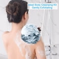 thumbnail image 3 of Juego de esponjas para baño y ducha AmazerBath, 75 g/unidad, para hombre, 4 unidades, 3 of 6