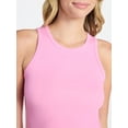 thumbnail image 4 of No Boundaries Ribbed High Neck Tank Top, Women's XXS-XXL, 4 of 5
