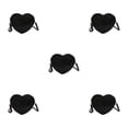 thumbnail image 3 of Bolso Bandolera Multifuncional Minnieouse en Forma de Corazón de Melocotón Negro, 3 of 6