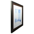 Mainstays 11” x 14" Matted to 8” x 10" TwoTone Black Wood Photo Frame