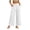 White, variant on Noric Women's Wide Leg Palazzo Pants Button Back Stretch Waist Lightweight Breathable Boho Flowy Pants with Pockets