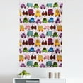 thumbnail image 1 of Cars Tapestry, Cartoon Style Vehicles Double Deckers Vans Roadsters Boy Design, Fabric Wall Hanging Decor for Bedroom Living Room Dorm, 5 Sizes, Multicolor, by Ambesonne, 1 of 1