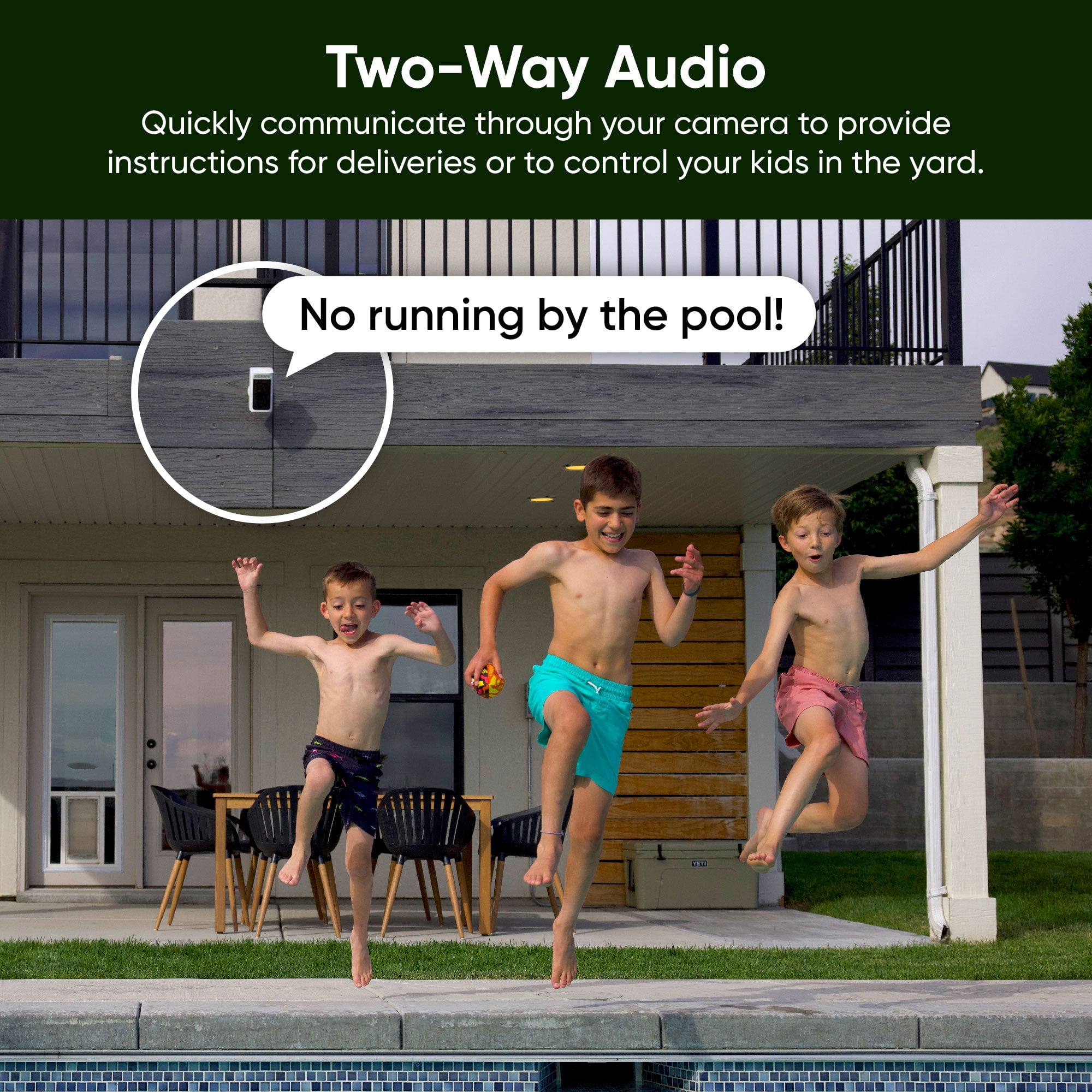 Wyze 2K HDR Wireless Outdoor/Indoor Security Camera, Color Night Vision, Integrated Spotlight & Siren, Rechargable Battery, 2-Way Audio - White, 1-Pack