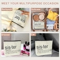 thumbnail image 6 of Unique Bargains 1Pc Large Durable Storage Gift Organizer Makeup Bag for Toiletry White, 6 of 7