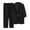 #02 Black, variant on Linen Trousers Suits Womens 2 Piece Blazer Set Solid Lapel Front Open Blazer Jackets Long Pants Sets Ladies Casual Summer Going Out Outfits Elastic Waist Drawstring Trouser with Pockets