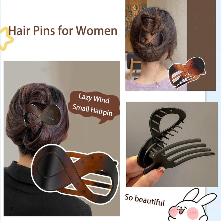 Hair Clips for Fine Hair, Hair Clips Women, French Matte  display picture 1