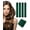 Everglade Green, variant on Professional 4 PCS Heatless Curling Rod Set with Non-Slip Velvet Surface, Soft Foam Hair Rollers for Natural Overnight Sleeping Curls, Damage-Free DIY Styling Kit with Satin Hair Scarf, Brown