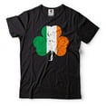 thumbnail image 2 of Irish Clover Shamrock TShirt Ireland Patriotic Flag Shirt Saint Patricks Tee St Patrick's Day Tshirt (3X-Large Grey), 2 of 6