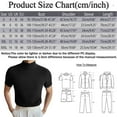 thumbnail image 3 of MQLKF Male Spring And Summer Knitted High Neck Short Sleeve Solid Color Pleated Round Neck Casual T Shirt Top Breathable Casual Soft Men's Clothes, 3 of 5