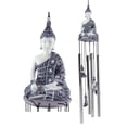 thumbnail image 2 of Feng Shui Buddhism Buddha Amitabha Meditating In Mudra Figurine Wind Chime Decor, 2 of 5