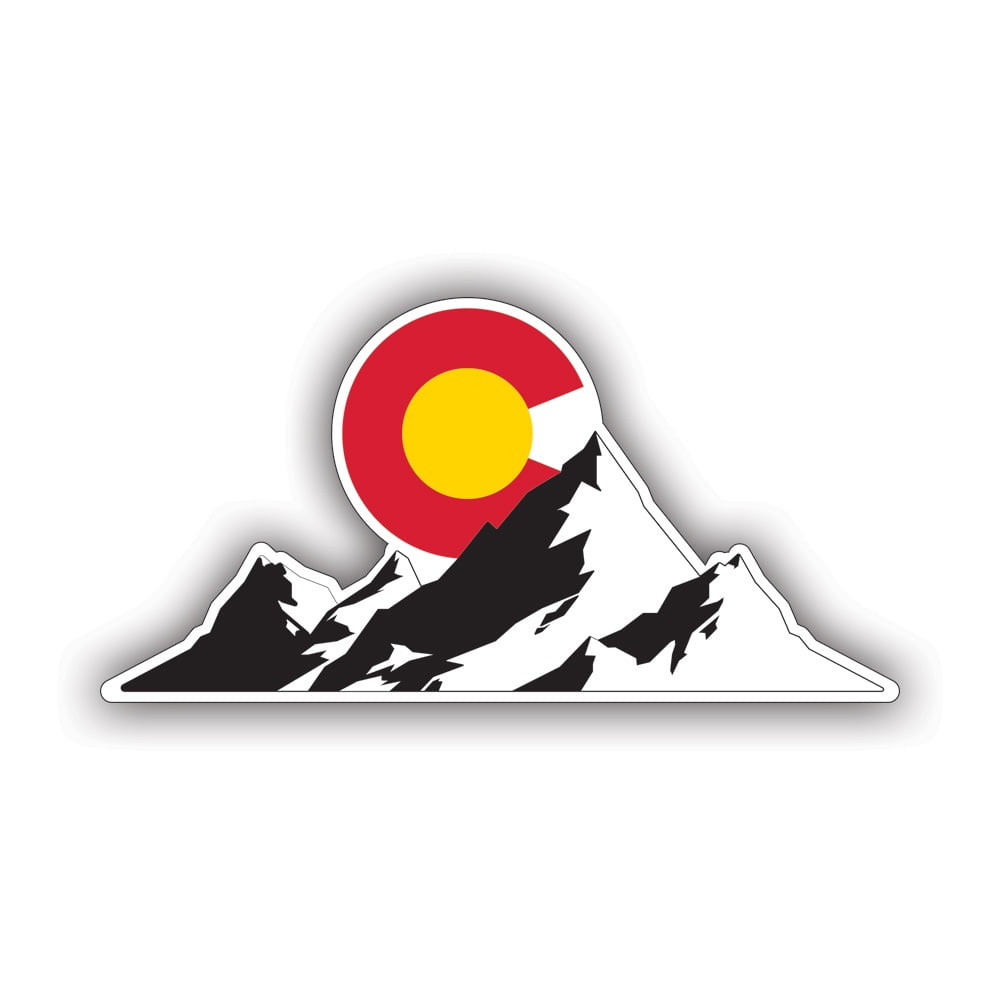 Mountains Colorado C Logo Sticker Decal - Self Adhesive Vinyl ...