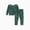 Dark Green, variant on Girls Pajamas Viscose from Bamboo Kids Toddler Pajama Set Cat Print Kids: 8