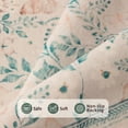 thumbnail image 4 of Alfombra Area Rugxara rosa con estampado floral, lavable, 160 x 230 cm, para dormitorio, 4 of 9