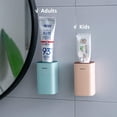 thumbnail image 2 of Toothpaste Dispenser- Dustproof Wall Mounted Hand Free Automatic Toothpaste Dispenser for Famliy Washroom Bathroom, 2 of 7