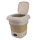 thumbnail image 5 of Lavadora plegable de 9 l, minilavadora portátil, balde para ropa interior, para dormitorio doméstico, 100-240 V, color caqui, enchufe estadounidense, 5 of 15