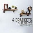 thumbnail image 5 of 1/2 In X 4 In Double Flange Angled  Bracket Kit, 4 Pack, 5 of 10