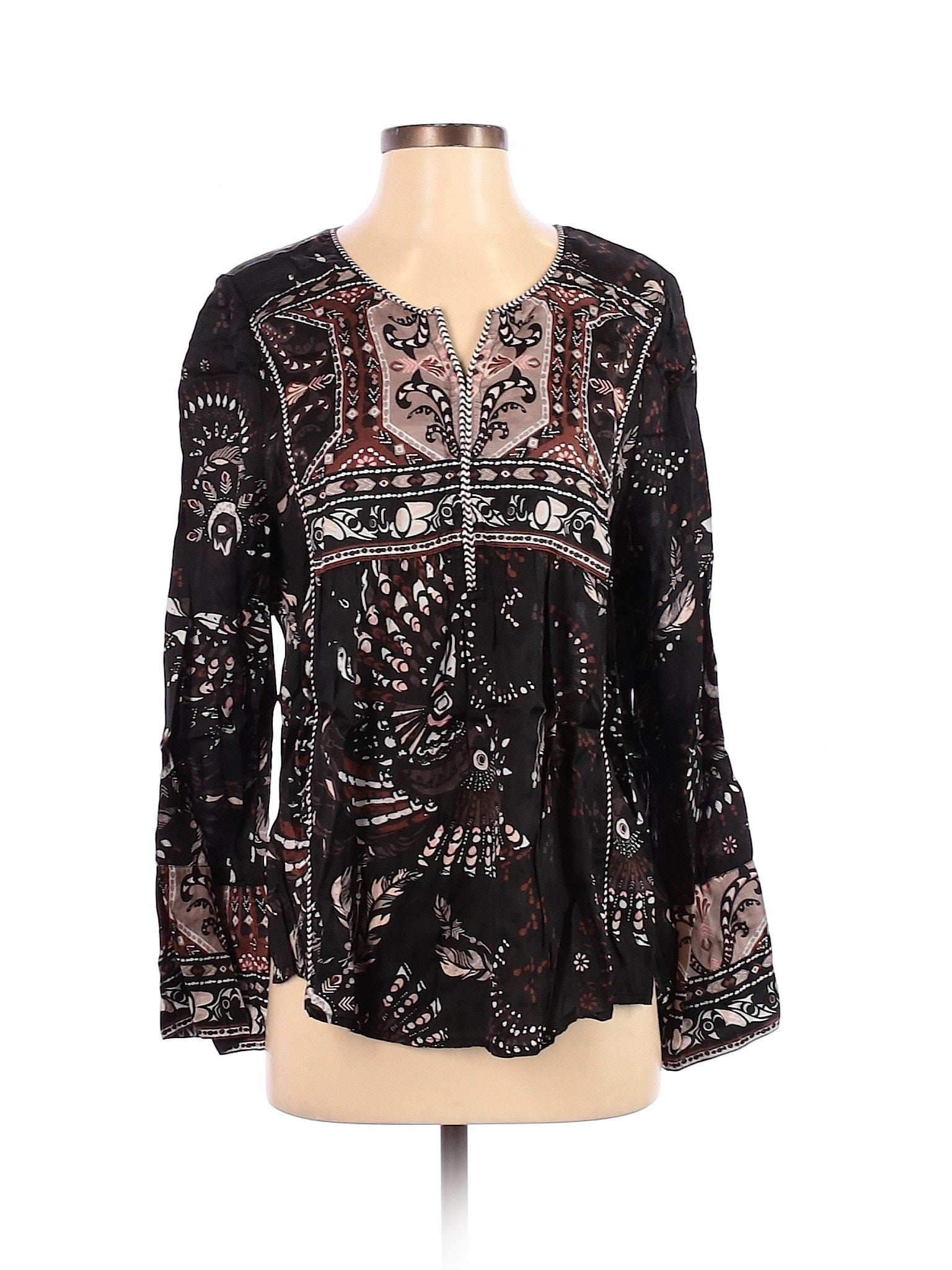 Odd Molly - Pre-Owned Odd Molly Women's Size S Long Sleeve Blouse ...