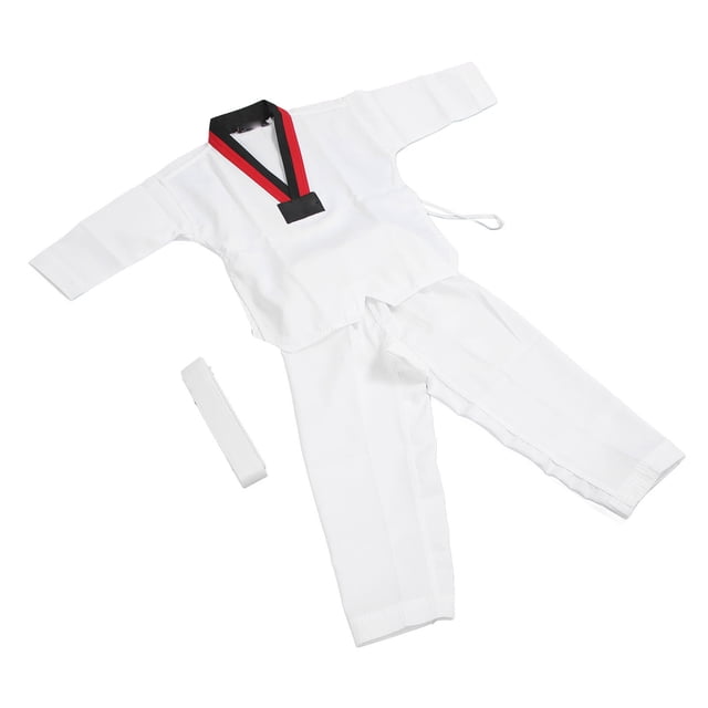 Uniforme De Taekwondo Para Niños Con Cinturón, Poliéster Y Algodón, Transpirable, Suave, Flexible, Ligero, Uniforme Para Niños Y Niñas, Entrenamiento De Artes Marciales