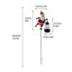 thumbnail image 2 of Lámpara solar de jardín con forma de Papá Noel | Decoración navideña para el césped con energía solar | Arte navideño para exteriores, ideal para iluminar patios, caminos y jardines, 2 of 6