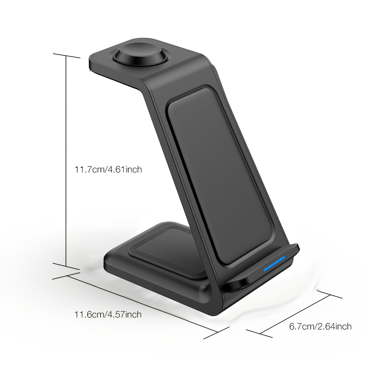 Wireless Charger 3 in 1 Wireless Charging Station for Galaxy Watch 8 7 6 5 4 3 Pro for Iphone 17 16E 16 15 14 13 12 11 X Pro Max And Apple Watch - Wireless Charging Station for Airpods 4 3 Pro