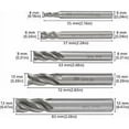 thumbnail image 2 of 4 brocas avellanadas de vástago recto HSS para torno, 4 dientes, 2 of 5