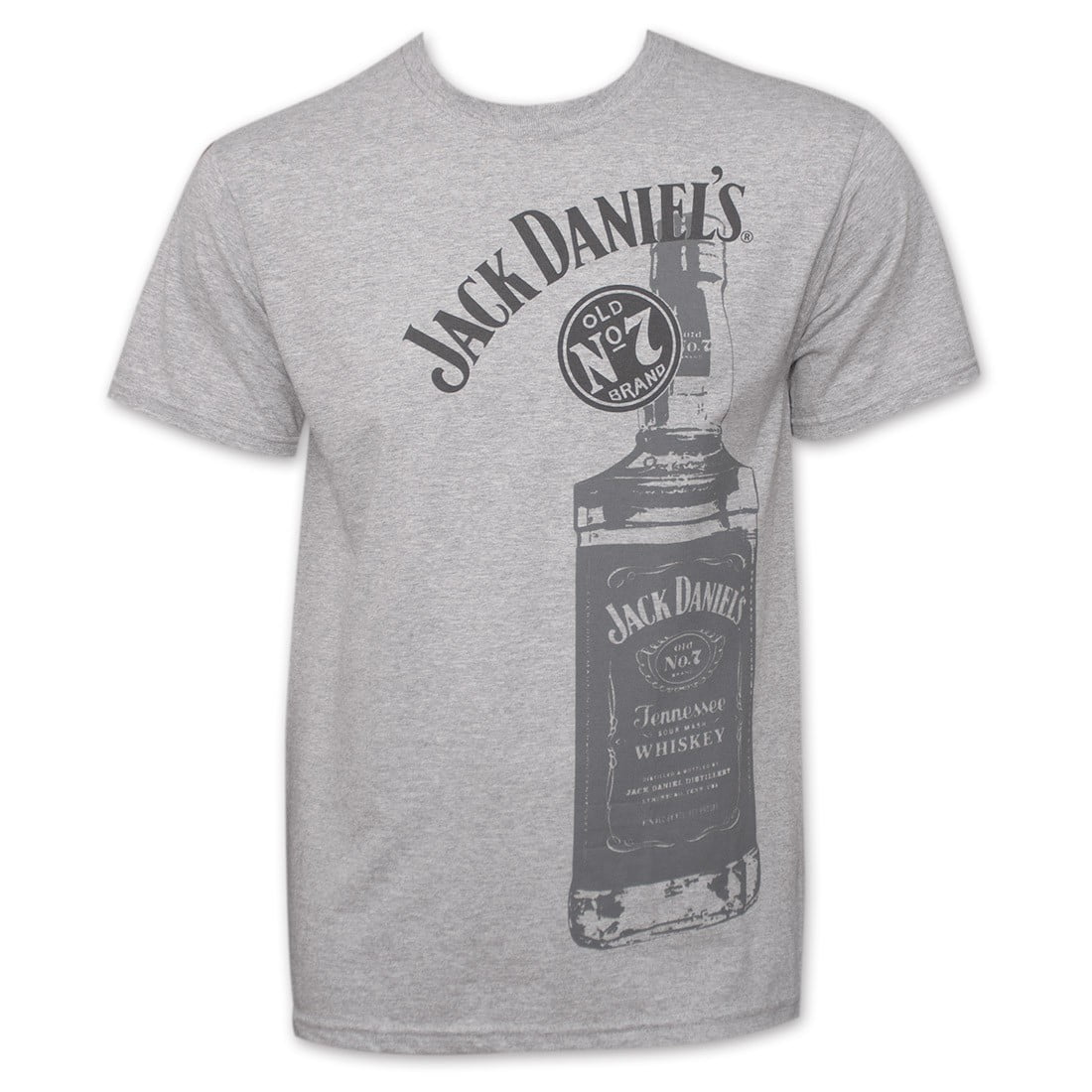 7 Bottle Men's Ash Grey T-Shirt-2XLarge 