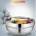 thumbnail image 5 of Pack of 10 Bulk 304 Stainless Steel Serving Bowls Restaurant Quality Dishwasher Safe Stackable Space Saving Design, 5 of 9
